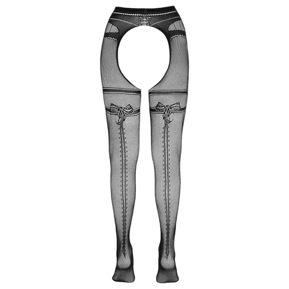 Cottelli - Open netpanty dubbele werking - zwart