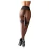 Cottelli - open panty kousen - exclusief patroon - zwart