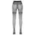 Cottelli - open panty kousen - exclusief patroon - zwart