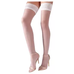 Cottelli - Satijnen hold-up kousen - wit