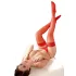 Cottelli - Satijn hold-ups - rood - 5/XL