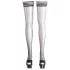 Cottelli - Zwarte hold-up kousen - Gestreepte band