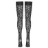 Cottelli Legwear - hold-up kousen - panterprint - zwart - 3
