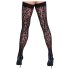 Cottelli Legwear - Zwarte panterprint hold-ups - 4