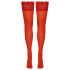 Cottelli - kanten bloemenkousen (rood) - 4/L