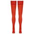 Cottelli - kanten hold-ups - bloemenmotief - rood - 4/L