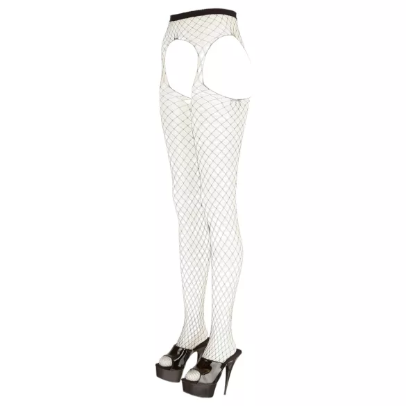 Cottelli - open jarennet panty - zwart - S-L