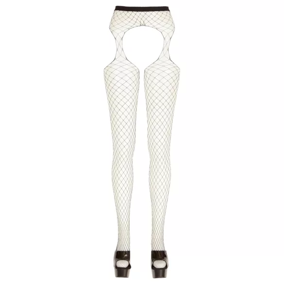 Cottelli - open jarennet panty - zwart - S-L