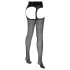 Cottelli - Sexystocking met kanten taille (zwart) - 3