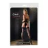 Cottelli - beenmode - nylon kousen met naad en hoge hak detail - zwart