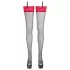 Cottelli - zwarte kousen met rode kant - 6