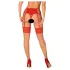 Obsessive - kanten hold-ups - rood/naturel