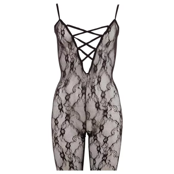 NO:XQSE - Catsuit - Kant - Zwart - L/XL