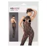 NO:XQSE - Open cup body - Kant - Zwart - XL/XXL