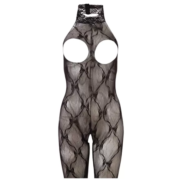 NO:XQSE - Open cup body - Kant - Zwart - XL/XXL