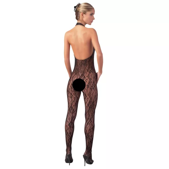 NO:XQSE - Lingerie body - kant met parels - zwart - L/XL