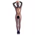 Mandy Mystery - Catsuit met masker - netblouse - zwart - S-L