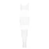 Obsessive G330 - transparante, patroon jumpsuit (wit) - XL/2XL