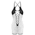 Cottelli - open bodystocking dames - zwart mesh - S-L