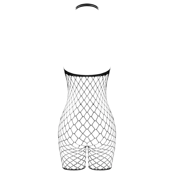 Cottelli - open bodystocking dames - zwart mesh - S-L