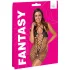 Cottelli - open bodystocking dames - zwart mesh - S-L