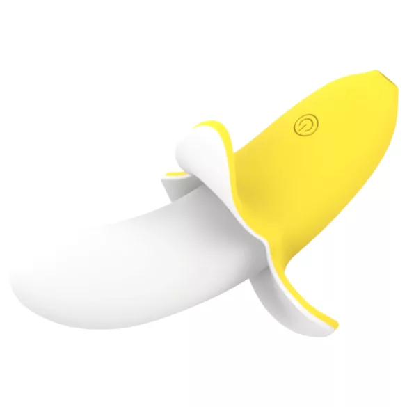 Lonely - oplaadbare waterdichte vibrator - banaan - geel/wit