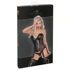 Noir - jarreteltop - luipaardprint - zwart