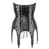 Noir - jarreteltop - luipaardprint - zwart - M