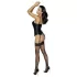 Cottelli Party - satijnen bustier met jarretels - zwart - M