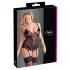 Cottelli - Dames top - Kant met lint - Zwart - XXL