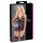 Cottelli - open bh en string met kant - zwart - M