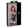 Cottelli Bondage - Lakleren beha top met halsband - Zwart - L