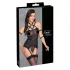 Cottelli Bondage - harnas top, armbanden en string (zwart) - M