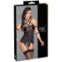 Cottelli Bondage - harnas top, armbanden en string (zwart) - M