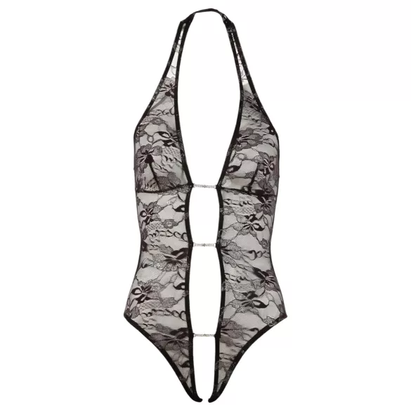 Abierta Fina - body met kant - transparant - verleidelijk design - M