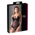 Cottelli - Body - Verstelbaar fluweel - Zwart - 80B/M
