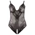 Cottelli Plus Size - body - kant - zwart - XXXL