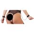 Cottelli Bondage - Zwart open body met kettingen en bandjes - XL