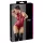 Cottelli Party - glanzende, mouwloze body met ritssluiting (rood)