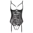 Abierta Fina - open body - kanten bandjes - zwart - 80B/M