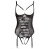 Abierta Fina - Sprankelende kanten open body (zwart) - 85C/L