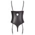 Abierta Fina - Sprankelende kanten open body (zwart) - 85C/L