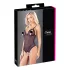 Cottelli - open body - kant en parels - zwart - XL