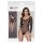 NO:XQSE - Lange mouwen, glanzende netbody - zwart (S-L)