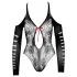 NO:XQSE - zwart body met strik, lange mouwen (S-L)