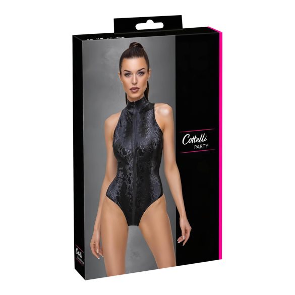 Cottelli Party - Slangenprint body (zwart)