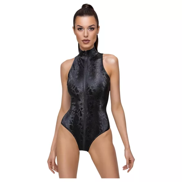 Cottelli Party - body - slangenprint - zwart - M