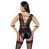 Cottelli Bondage - kanten halterbody (zwart) - M