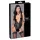 Cottelli Bondage - body met kant en halternek - zwart - XL
