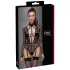 Cottelli - transparant body met bandjes - zwart